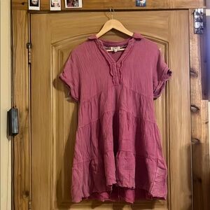 Women's Casual Pink Top